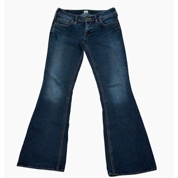 Silver Aiko Bootcut Dark Wash Low Rise Denim Blue Jeans Women’s Size 28x29 - Picture 1 of 12
